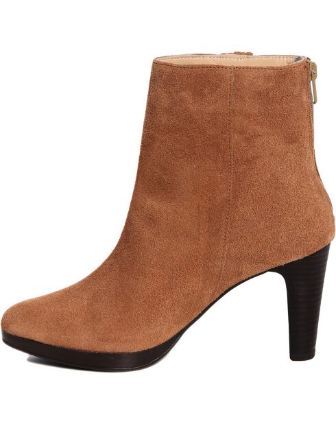 Bottines en suède Constance liège - Talon 6 cm