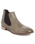 Bottines en cuir Camille olive -
