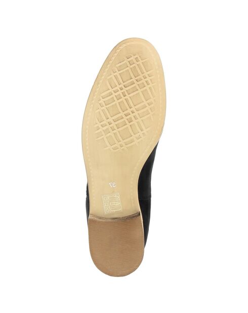 Bottines en cuir Anna noires -