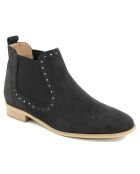 Bottines en cuir Anna noires -