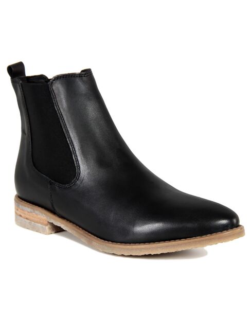 Bottines en suède Adèle noires -