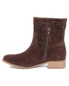 Bottines en suède Céleste marron -