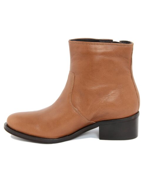 Bottines en cuir Aya cuir - Talon 4 cm