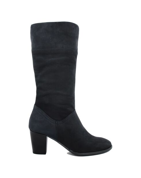 Bottines en cuir Dalila bleues - Talon 6 cm