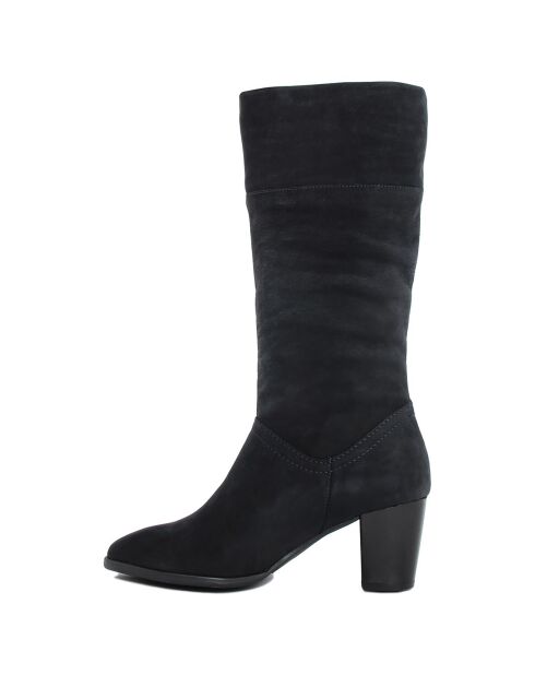 Bottines en cuir Dalila bleues - Talon 6 cm