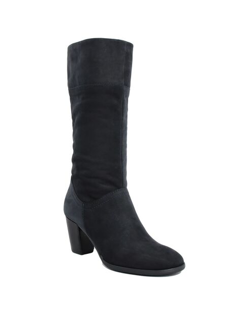 Bottines en cuir Dalila bleues - Talon 6 cm