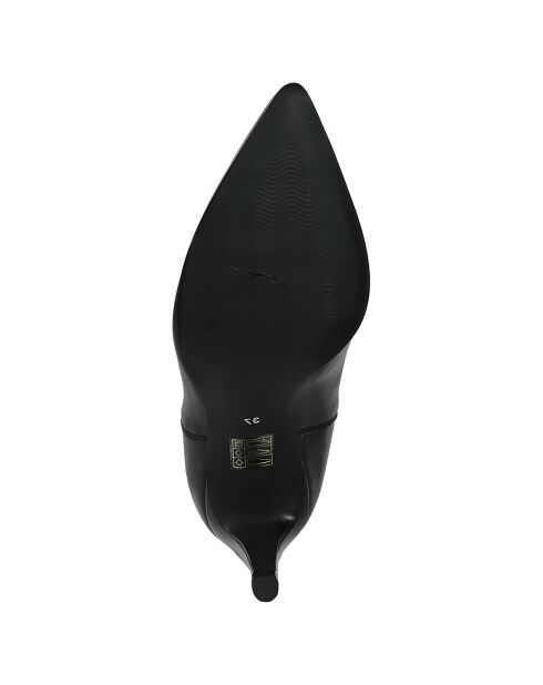 Bottines en cuir Céline noires - Talon 7 cm