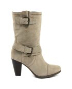 Bottines en suède Clara marron - Talon 8.5 cm