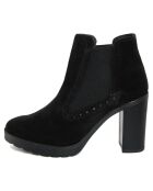 Bottines en suède Ambre noires - Talon 9 cm