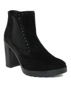 Bottines en suède Ambre noires - Talon 9 cm