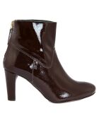 Bottines en cuir Capucine cigare - Talon 8 cm