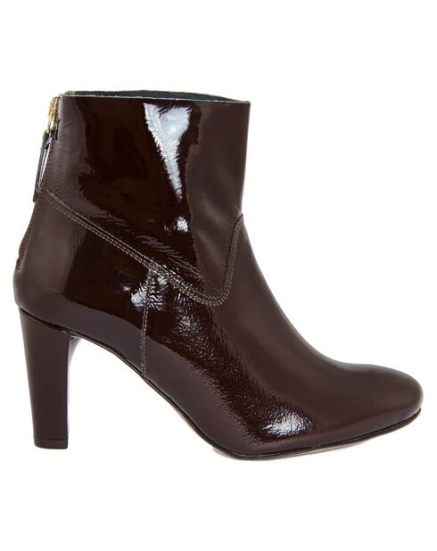Bottines en cuir Capucine cigare - Talon 8 cm