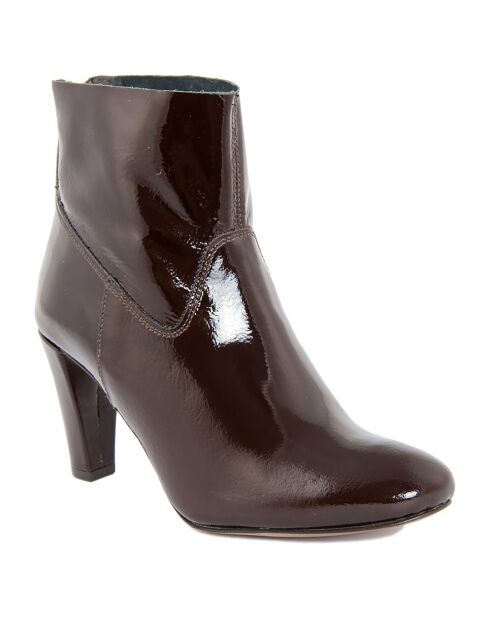 Bottines en cuir Capucine cigare - Talon 8 cm