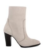 Bottines en cuir Déborah taupe - Talon 9 cm