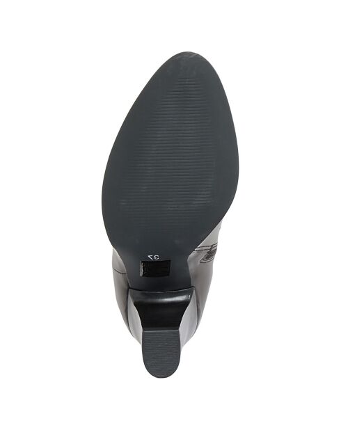 Bottines en cuir Anouk lave - Talon 9 cm