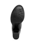 Bottines en cuir Énora noires - Talon 7 cm