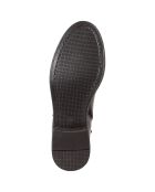 Bottines en cuir Éléonore brun foncé -