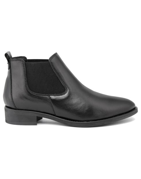 Bottines en cuir Domitille noires -