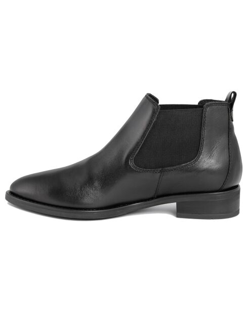 Bottines en cuir Domitille noires -