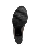 Bottines en cuir Gabrielle brun - Talon 7 cm