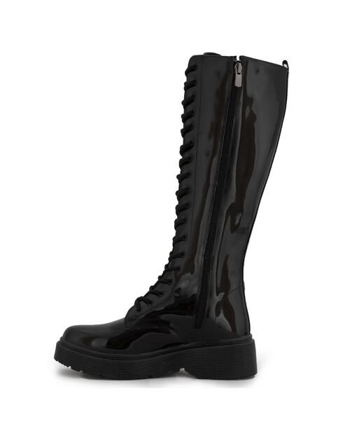 Bottes Léa noires - Talon 5 cm