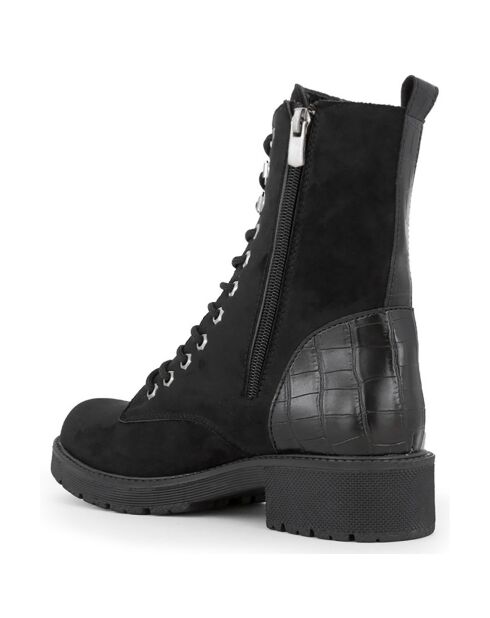 Bottines Jeanne noires - Talon 4 cm