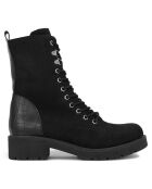 Bottines Jeanne noires - Talon 4 cm