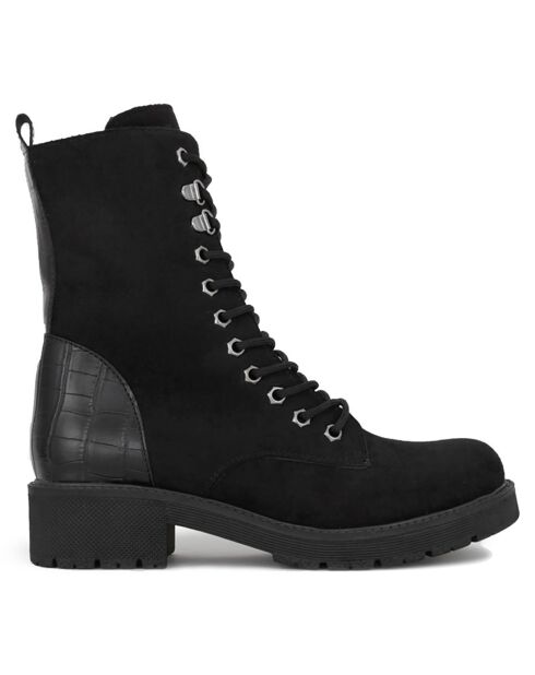 Bottines Jeanne noires - Talon 4 cm
