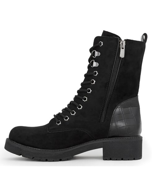 Bottines Jeanne noires - Talon 4 cm