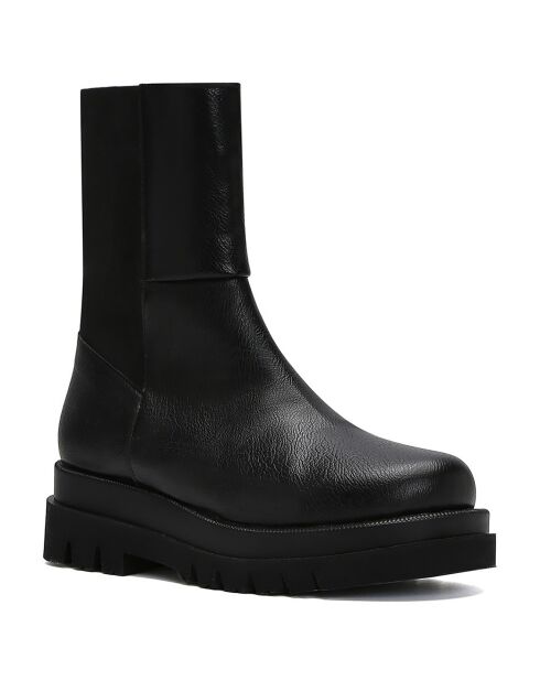 Bottines Léonie noires - Talon 5 cm