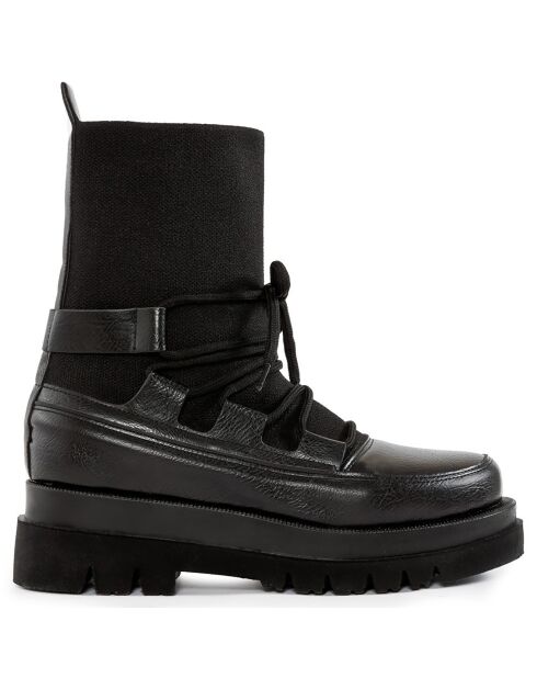 Bottines Naomi noires - Talon 5 cm