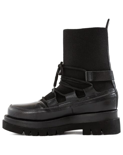 Bottines Naomi noires - Talon 5 cm