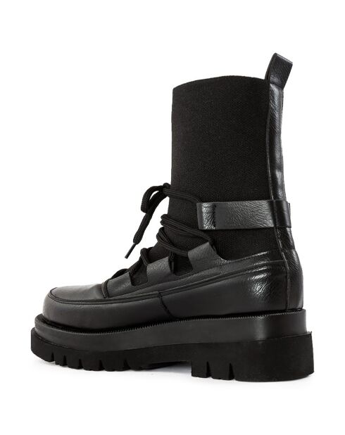 Bottines Naomi noires - Talon 5 cm