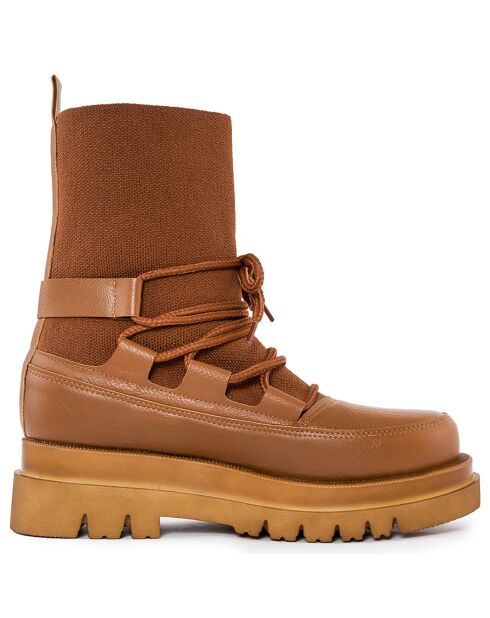 Bottines Naya cognac - Talon 5 cm
