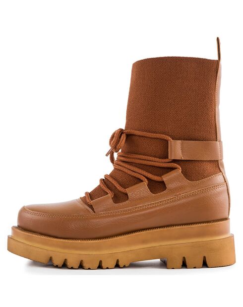 Bottines Naya cognac - Talon 5 cm