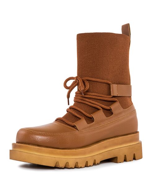 Bottines Naya cognac - Talon 5 cm