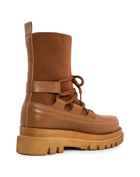 Bottines Naya cognac - Talon 5 cm