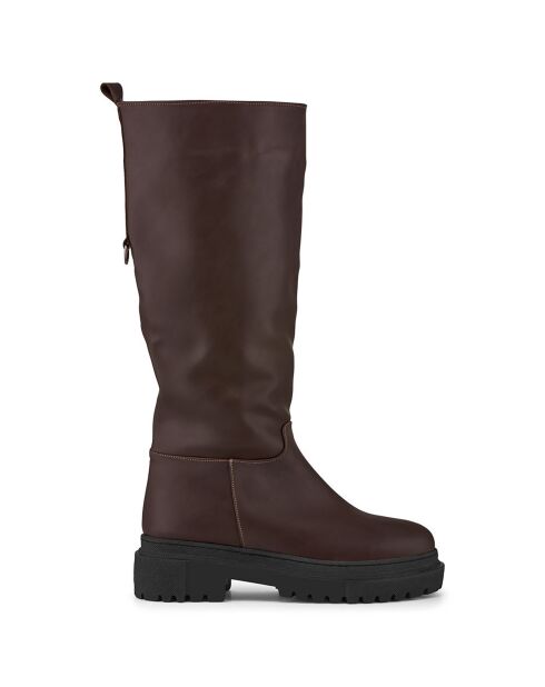 Bottes Lucie marron - Talon 4 cm