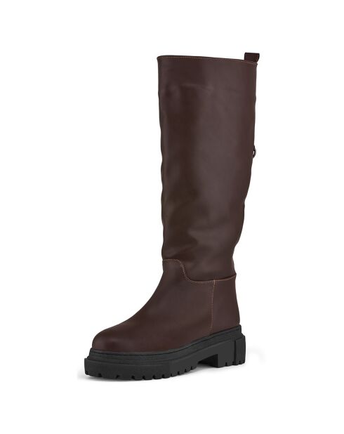 Bottes Lucie marron - Talon 4 cm