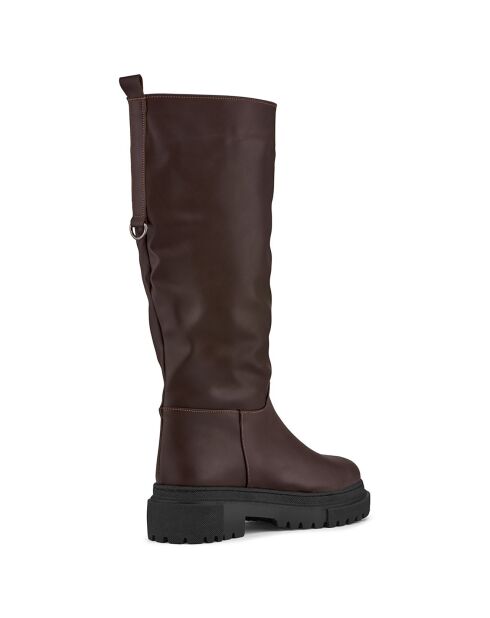 Bottes Lucie marron - Talon 4 cm