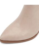 Bottes Madeleine beiges - Talon 7 cm