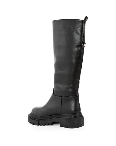 Bottes June noires - Talon 4 cm