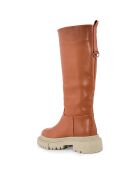 Bottes Justine cuir foncé - Talon 4 cm