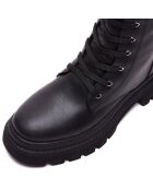 Bottines à lacet Marie noires - Talon 5 cm