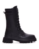 Bottines à lacet Marie noires - Talon 5 cm