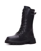 Bottines à lacet Marie noires - Talon 5 cm