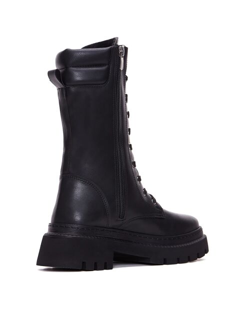Bottines à lacet Marie noires - Talon 5 cm