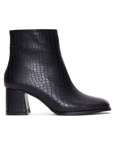 Bottines Marianne noires - Talon 6 cm