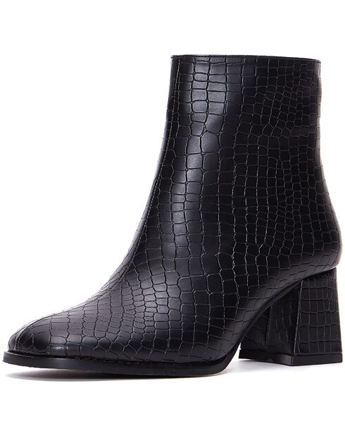 Bottines Marianne noires - Talon 6 cm