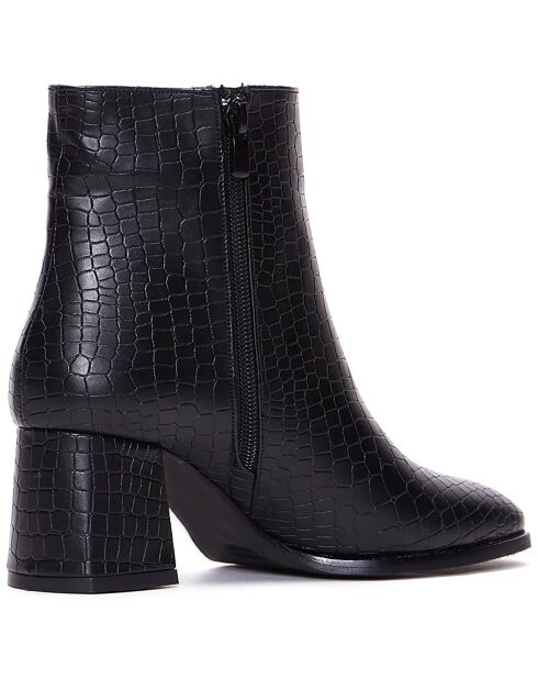 Bottines Marianne noires - Talon 6 cm